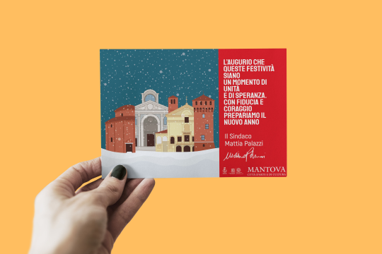 cartolina realizzata per il Comune di Mantova